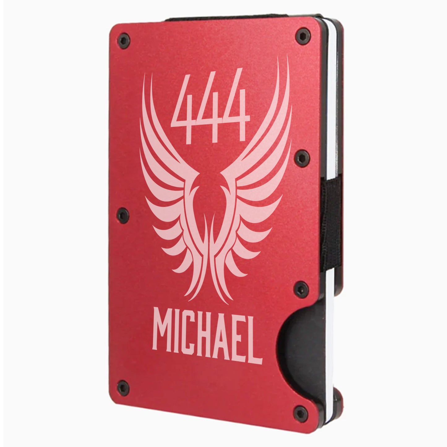 Guardian Angel Slim Minimalist RFID Men's Engraved Personalized Wallet