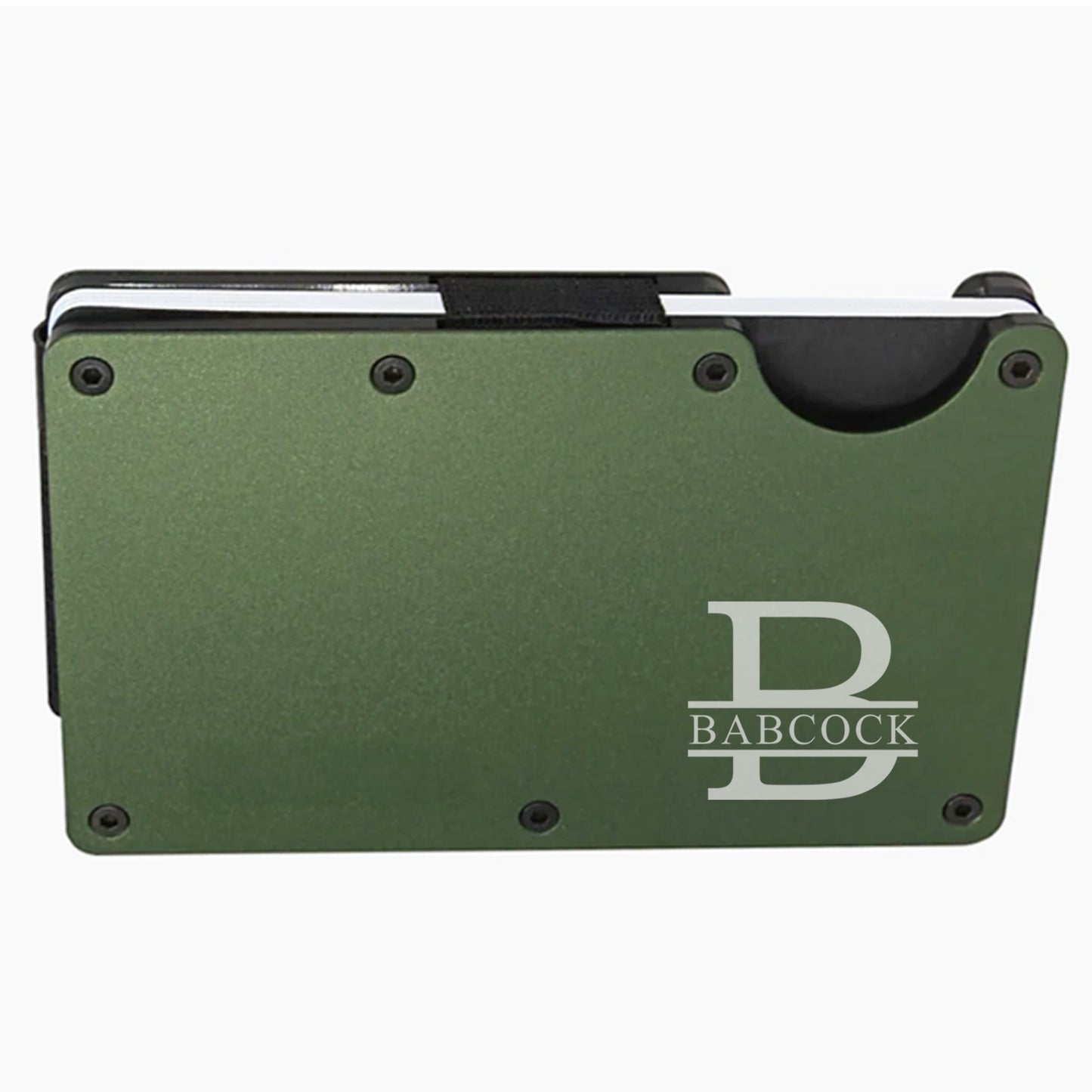 Monogram Slim RFID Men's Engraved Personalized Wallet