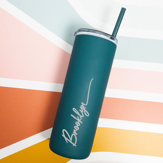 All in the Name Personalized Engraved Soft Matte Tumbler 20oz