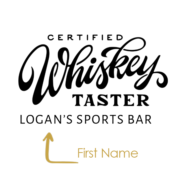 Whiskey Taster Marble and Wood Engraved Coaster Set of 4