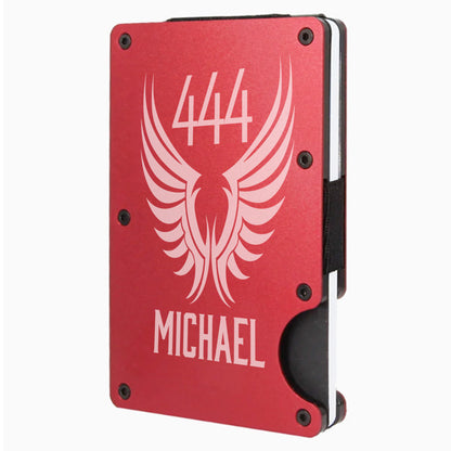 Guardian Angel Slim Minimalist RFID Men's Engraved Personalized Wallet
