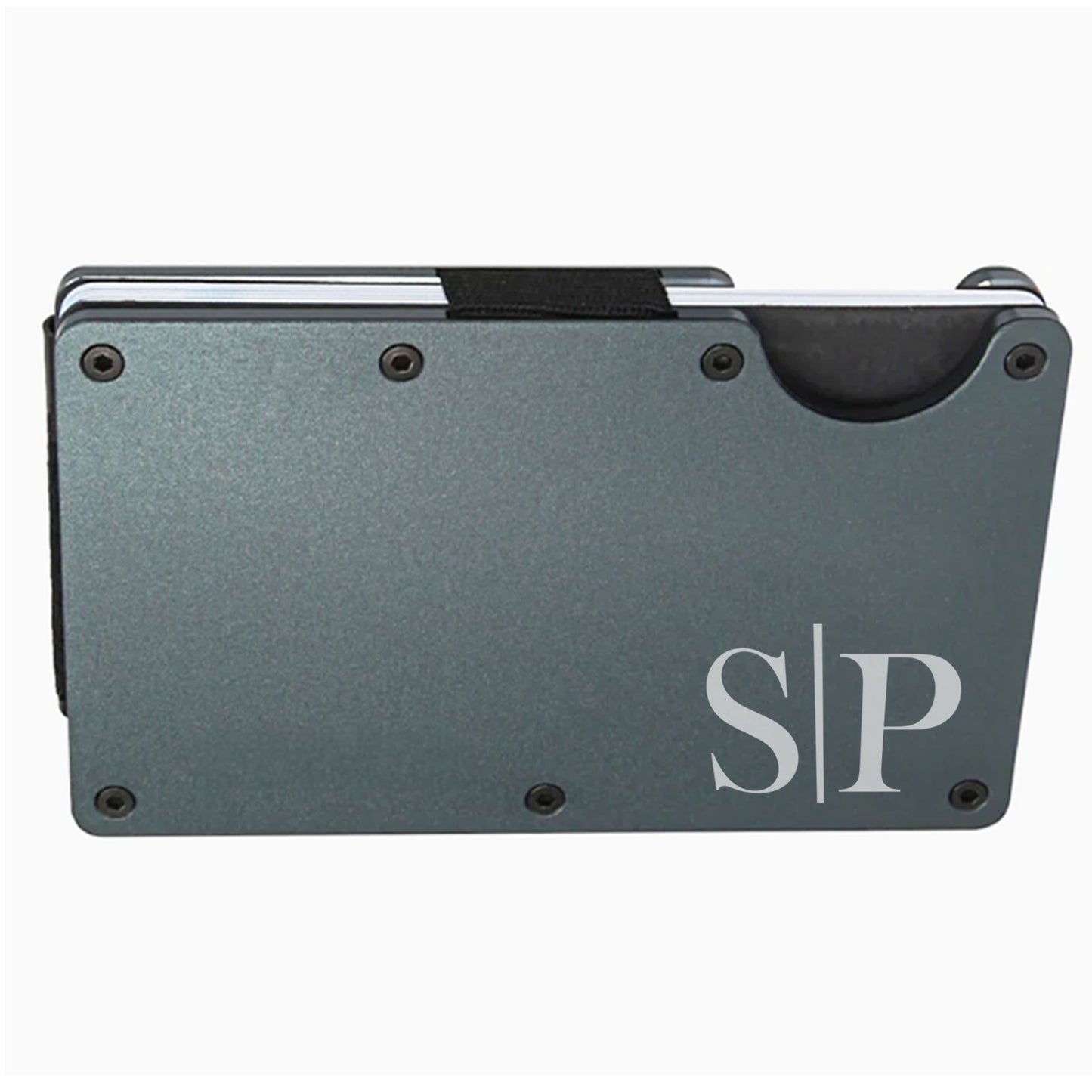 Minimalist Monogram Slim RFID Men's Engraved Personalized Wallet