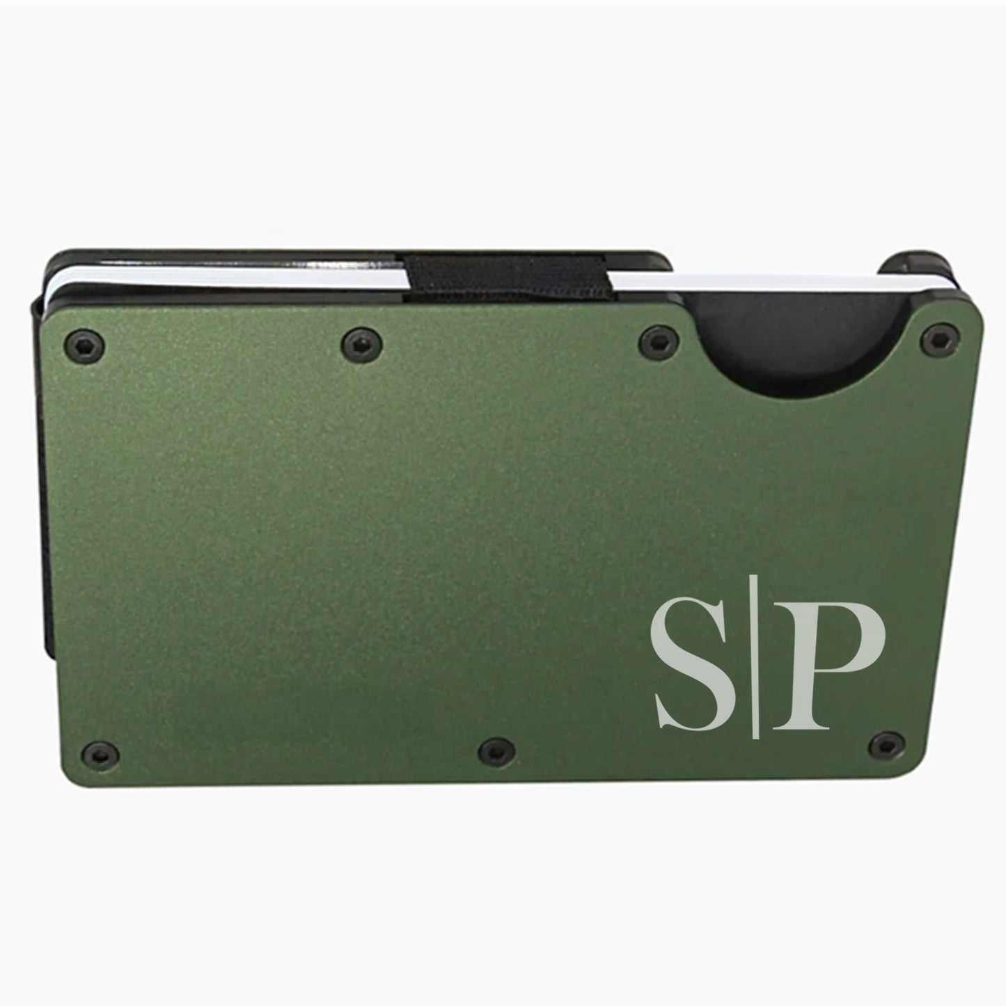 Minimalist Monogram Slim RFID Men's Engraved Personalized Wallet
