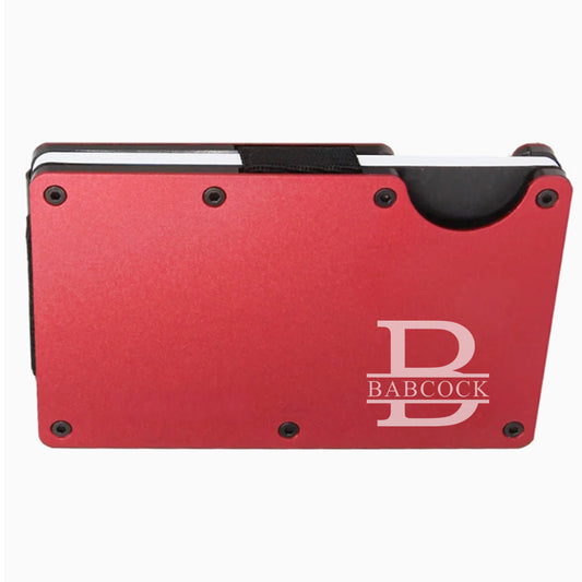 Monogram Slim RFID Men's Engraved Personalized Wallet