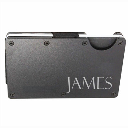 Personalized Slim Minimalist RFID Men's Engraved Wallet