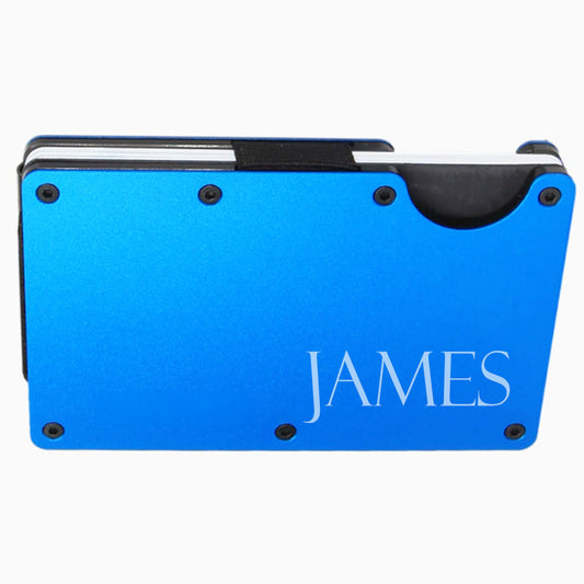Personalized Slim Minimalist RFID Men's Engraved Wallet
