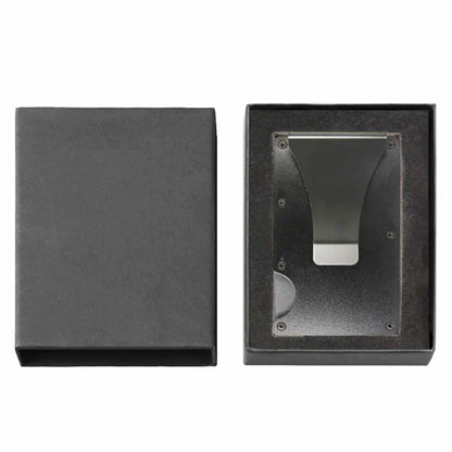 Minimalist Monogram Slim RFID Men's Engraved Personalized Wallet
