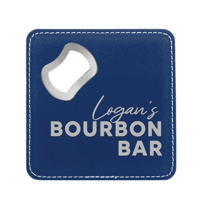 Bourbon Bar Bottle Opener Coaster