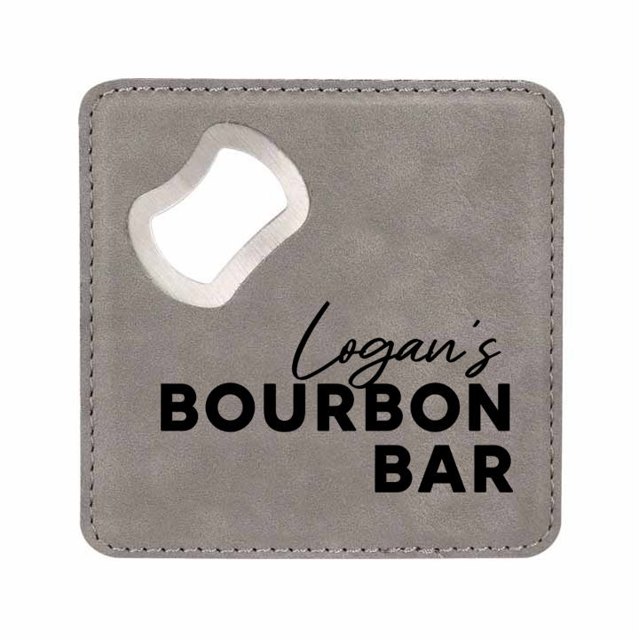 Bourbon Bar Bottle Opener Coaster