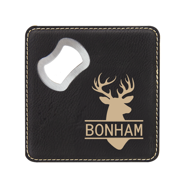 Buck Dreams Bottle Opener Coaster