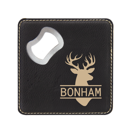 Buck Dreams Bottle Opener Coaster