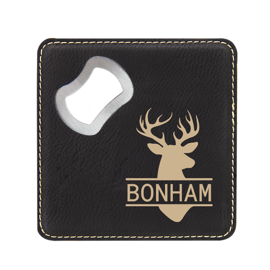 Buck Dreams Bottle Opener Coaster