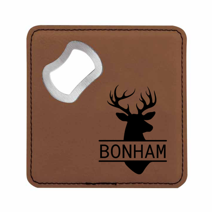 Buck Dreams Bottle Opener Coaster