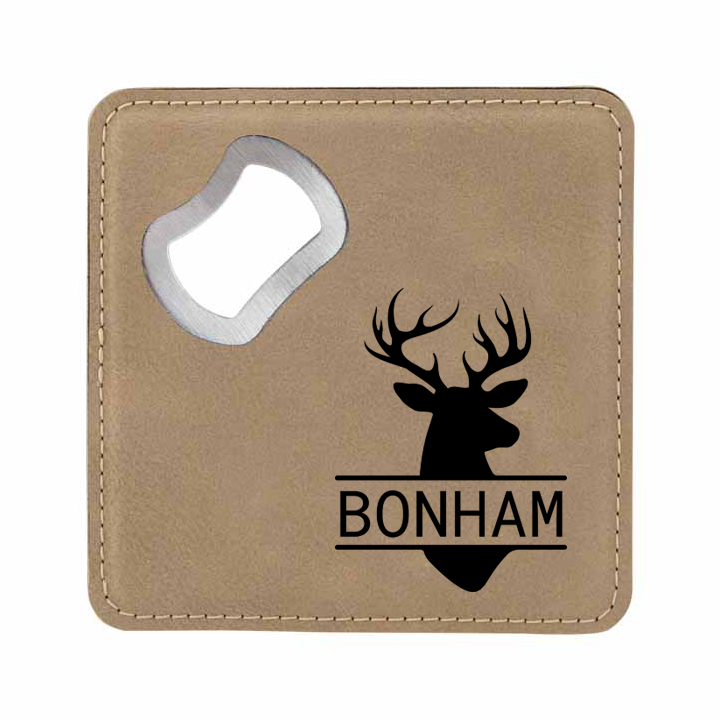 Buck Dreams Bottle Opener Coaster