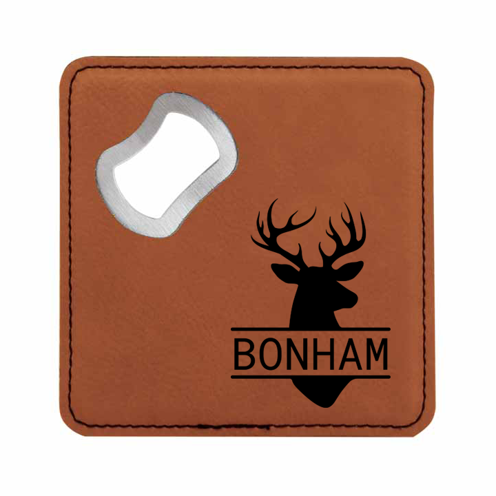 Buck Dreams Bottle Opener Coaster