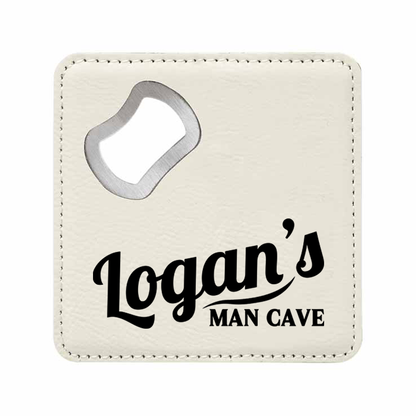 Man Cave Bottle Opener Coaster