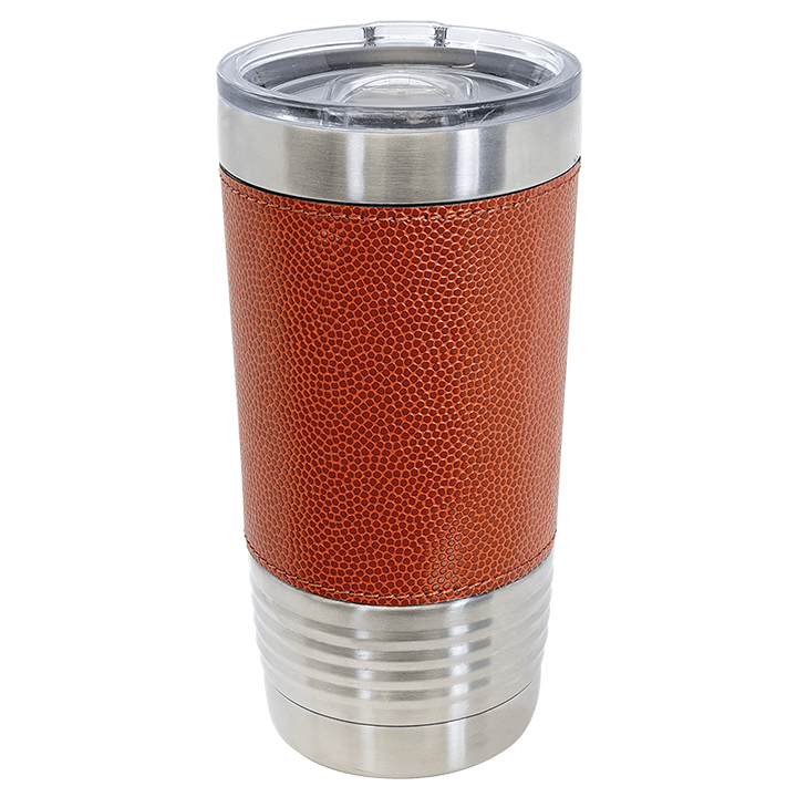 Sports Themed Leatherette Tumbler 20oz