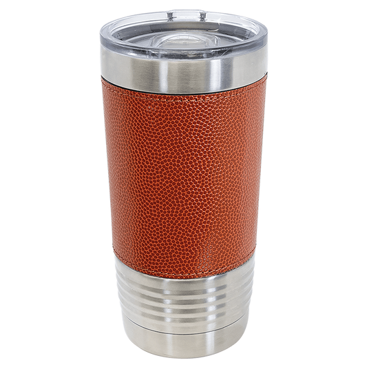 Sports Themed Leatherette Tumbler 20oz