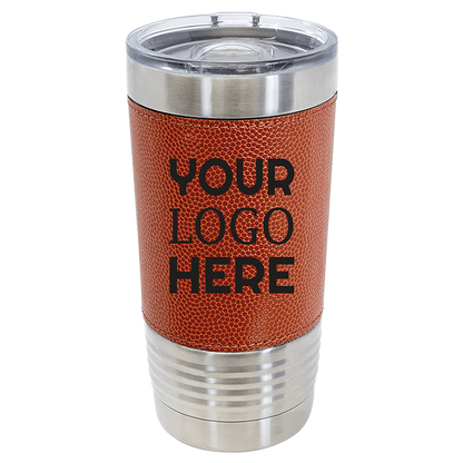 Sports Themed Leatherette Tumbler 20oz