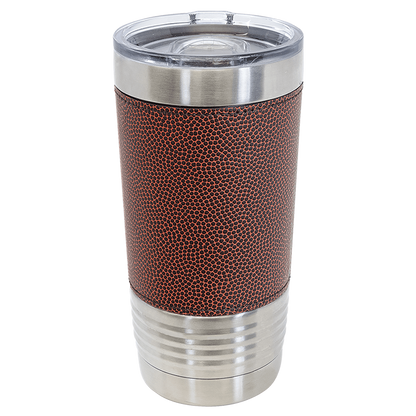 Sports Themed Leatherette Tumbler 20oz