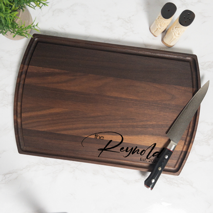 Neighbors Personalized Cutting Board with Juice Groove