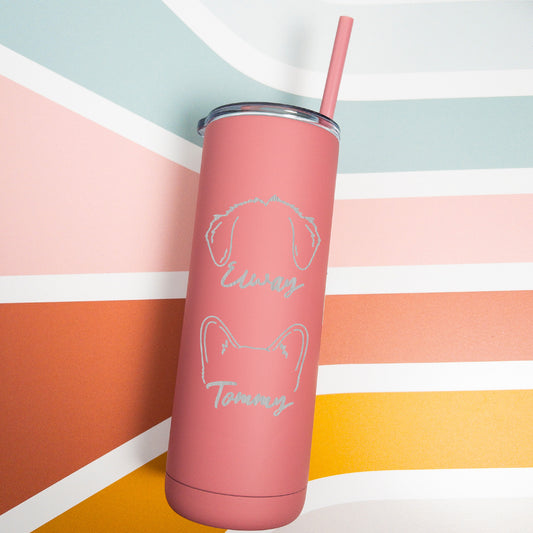 Pet Mama Custom Engraved Soft Matte Tumbler 20oz