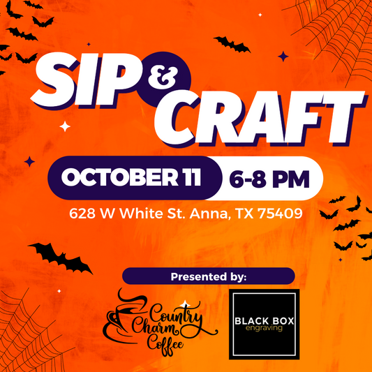 Sip & Craft Halloween Door Hanger