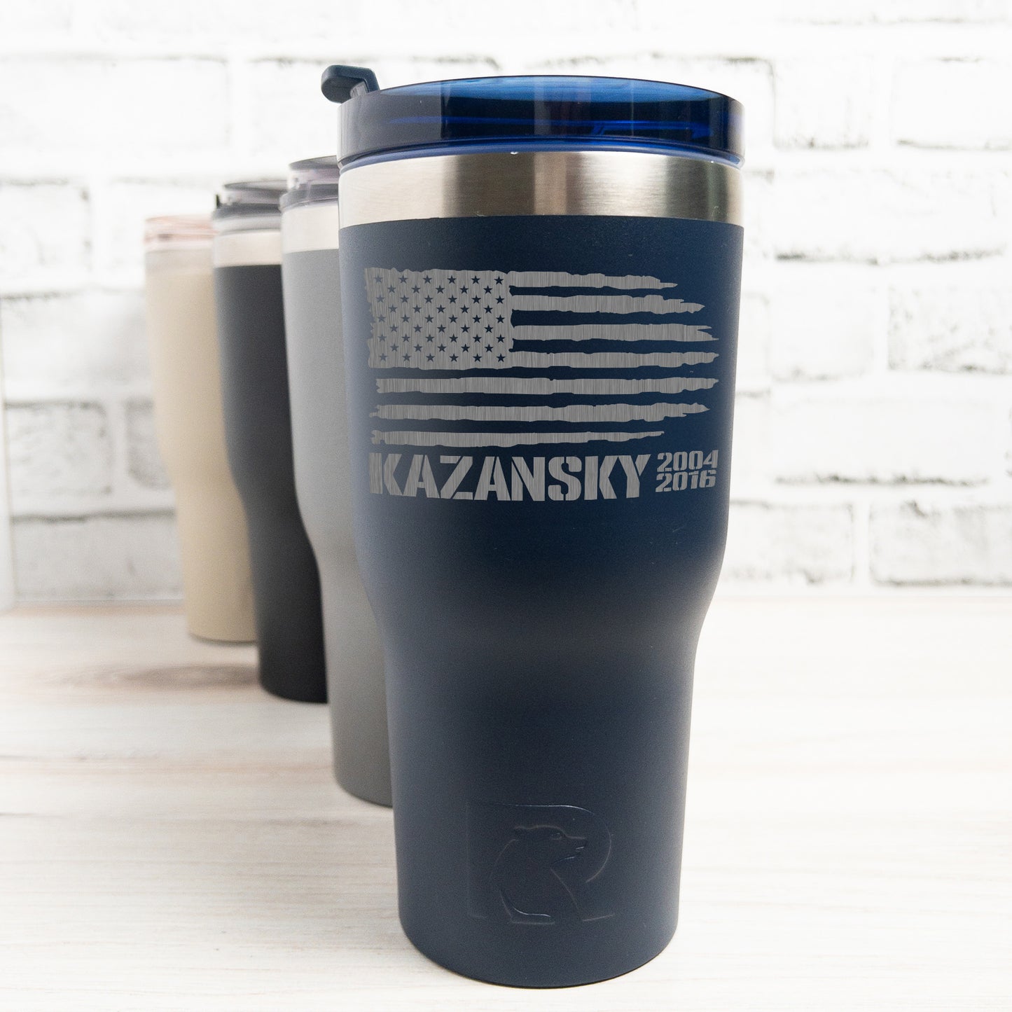 USA Pride Custom Engraved RTIC Tumbler 30oz