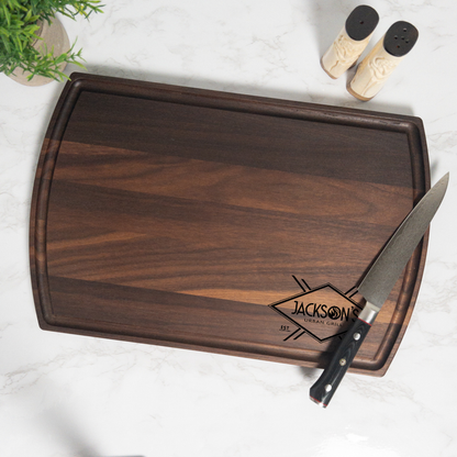 Urban Grill Personalized Cutting Board with Juice Groove