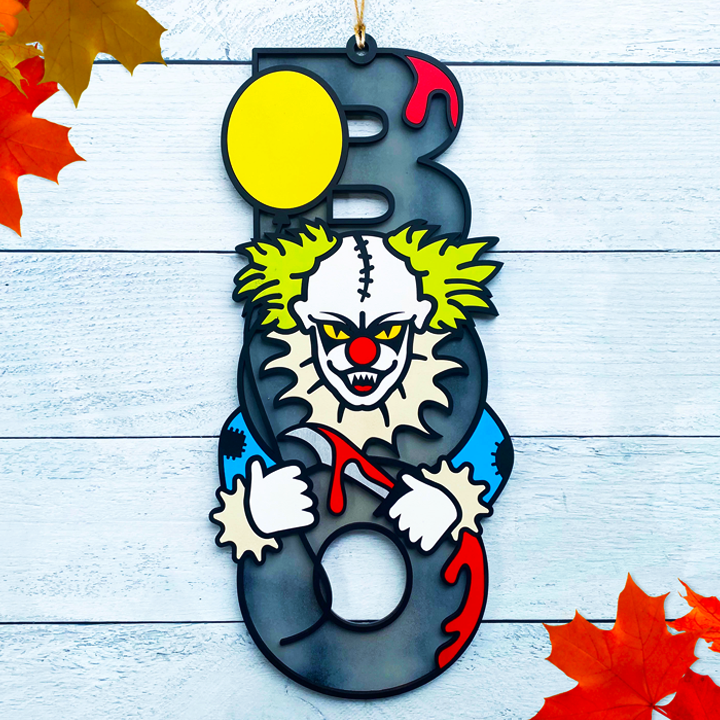 Sip & Craft Halloween Door Hanger