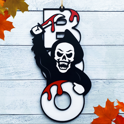 Sip & Craft Halloween Door Hanger